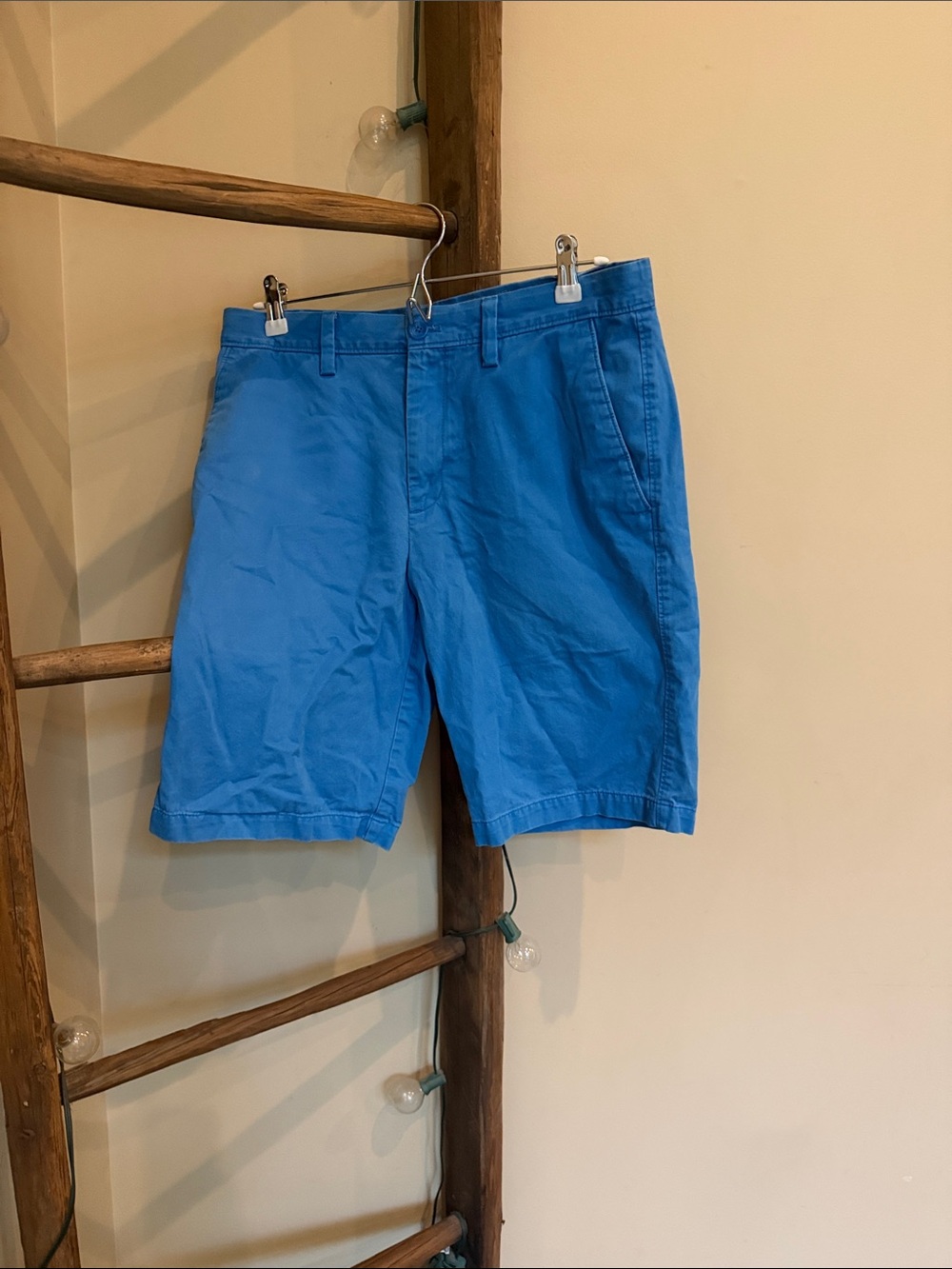 Banana Republic Men's Bright Blue Flat-Front Shorts
